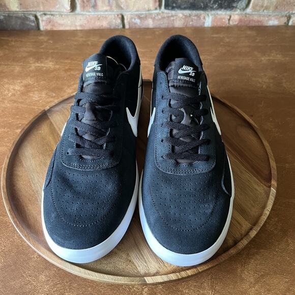 Nike SB Heritage Vulc Black White Skate Sneaker Shoes CD5010-003 Men's Size 11 - Picture 12 of 16
